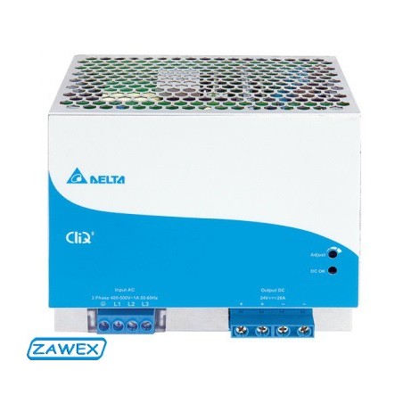 Zasilacz impulsowy 24V Delta DRP-024V480W-3BN
