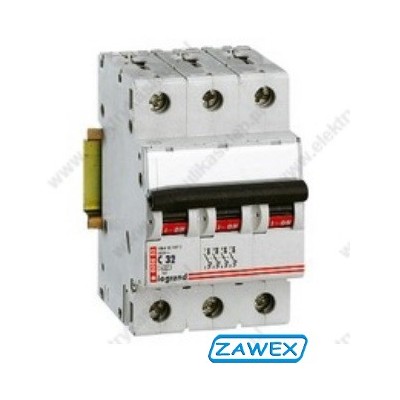 Wyłącznik nadprądowy B20A - Legrand S303 - 3P
