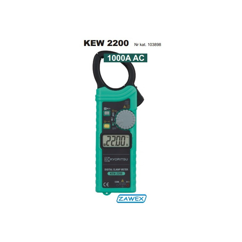 Miernik cęgowy Kyoritsu KEW 2200 Miernik cęgowy Kyoritsu KEW 2200