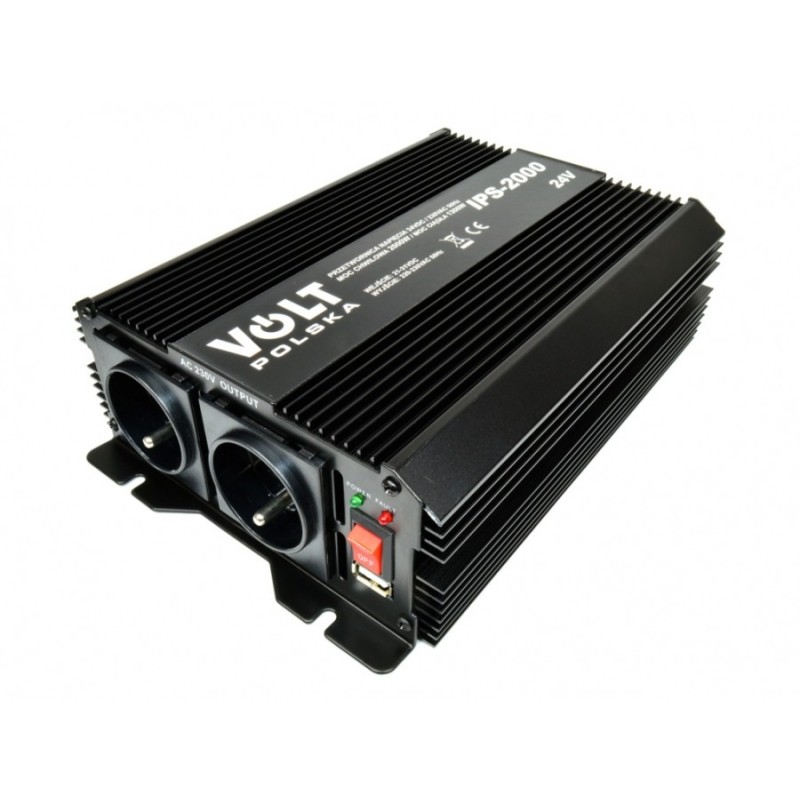 Przetwornica napięcia VOLT 24V / 230V - IPS 2000 Przetwornica napięcia VOLT 24V / 230V - IPS 2000