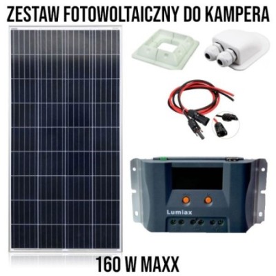 Zestaw Fotowoltaiczny Do Kampera 165W MAXX