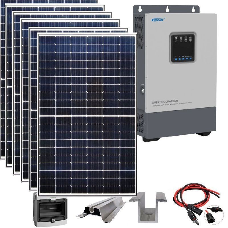 Zestaw solarny na domek letniskowy 2,3 KW 230VDC Zestaw solarny na domek letniskowy 2,3 KW 230VDC