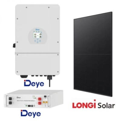 Zestaw Off-Grid 5,2kW - Inwerter DEYE + Magazyn DEYE + 12 x