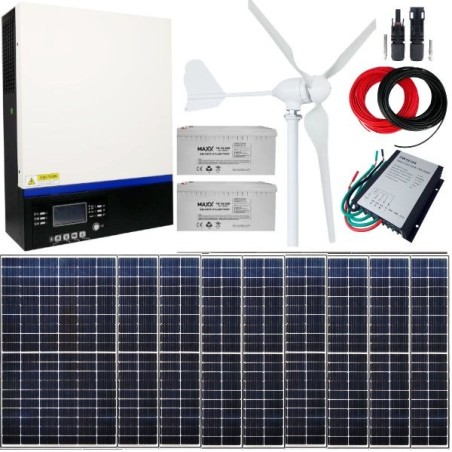 Elektrownia wiatrowo-fotowoltaiczna 4kW + Akumulatory
