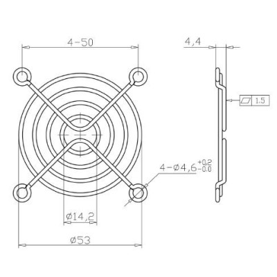 Osłona wentylatoraPY60-4HA CONNECTAR - metalowa