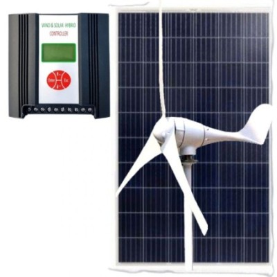 ZESTAW HYBRYDOWY wiatrowo-fotowoltaiczny - TURBINA + PANEL