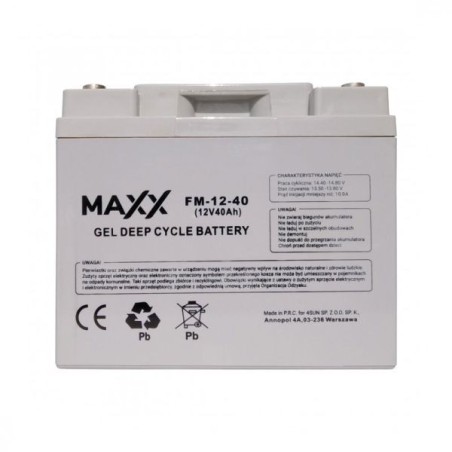 Akumulator żelowy MAXX 12-FM-40 40 Ah 12V