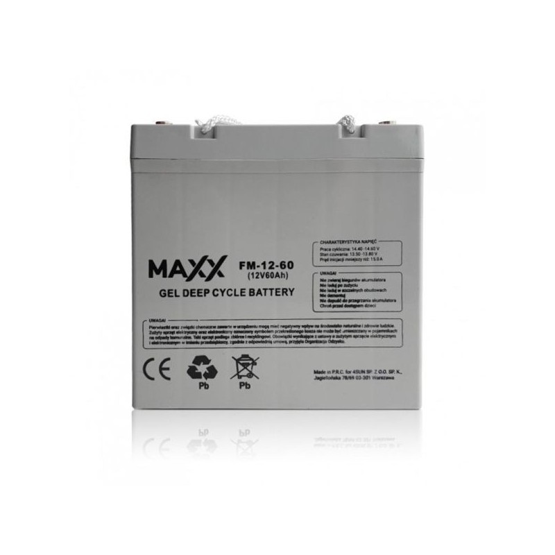 Akumulator żelowy MAXX 12-FM-60 60Ah 12V Akumulator żelowy MAXX 12-FM-60 60Ah 12V