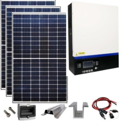 Zestaw solarny na domek letniskowy 1,1KW 230VDC