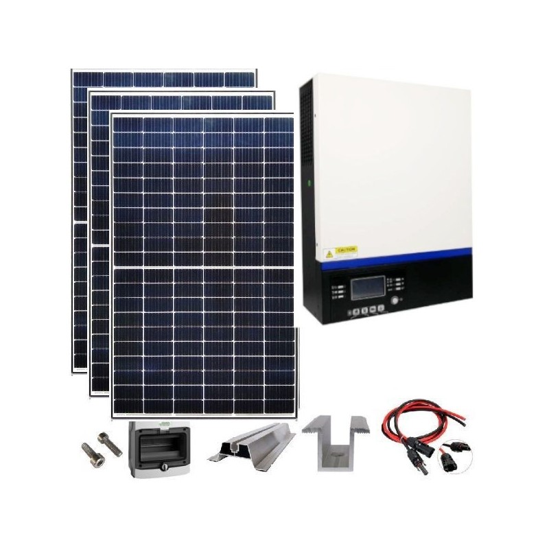 Zestaw solarny na domek letniskowy 1,1KW 230VDC Zestaw solarny na domek letniskowy 1,1KW 230VDC