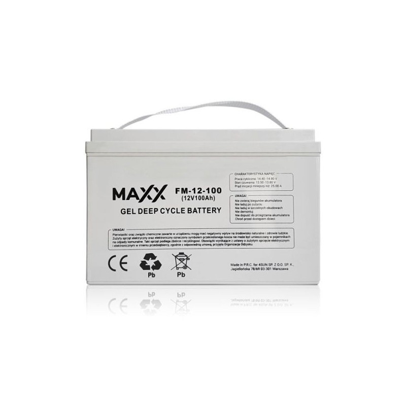 Akumulator żelowy 12-FM-100 100Ah 12V Akumulator żelowy 12-FM-100 100Ah 12V