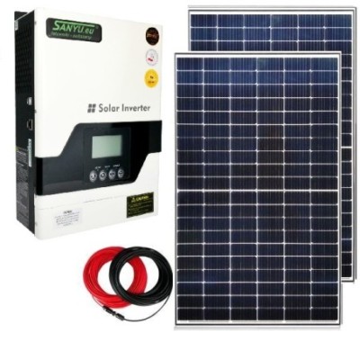Zestaw Off-Grid - 2x Panel PV 300W + Sanyu SPV18-1012 VPM