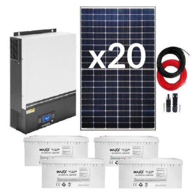 Zestaw Off-Grid 7,5 kW -20x Panel + inwerter ESB 15kW + Aku