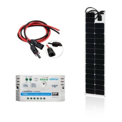 Zestaw na Łódź: Panel FLEX 60W + regulator  LS0512EU USB