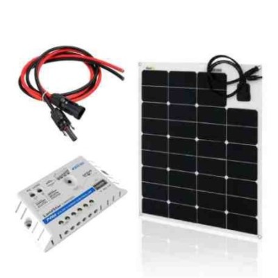 Zestaw na Łódź: Panel FLEX 65W + regulator  LS0512EU USB