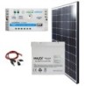 Zestaw PV: Panel 100W Maxx + Regulator 10A + Aku. 55Ah