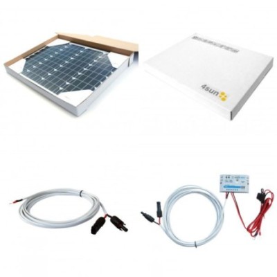 Zestaw Whitebox PV: Panel 50W Maxx + Regulator 5A