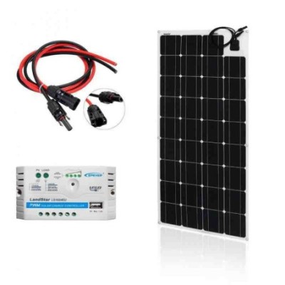 Zestaw na Łódź: Panel FLEX 100W + regulator  LS1024EU USB