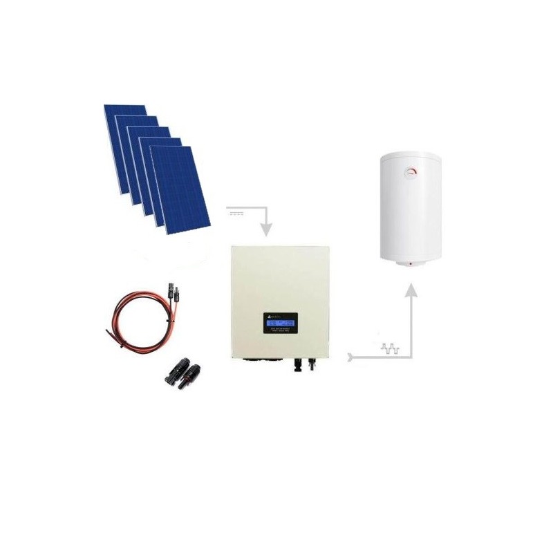 Zestaw Do Grzania Wody CWU 2000W (5xPanel PV + MPPT-3000 PRO Zestaw Do Grzania Wody CWU 2000W (5xPanel PV + MPPT-3000 PRO