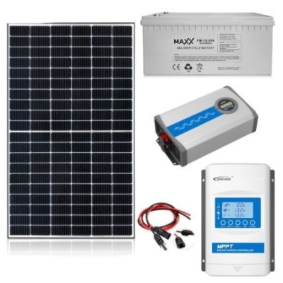 Zestaw Fotowoltaiczny 385W Maxx z Przetwornicą IP-PLUS3000W