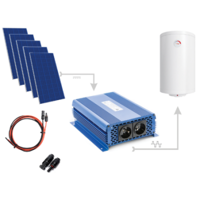 Zestaw Do Grzania Wody CWU 2000W (5xPanel PV + MPPT-3000)