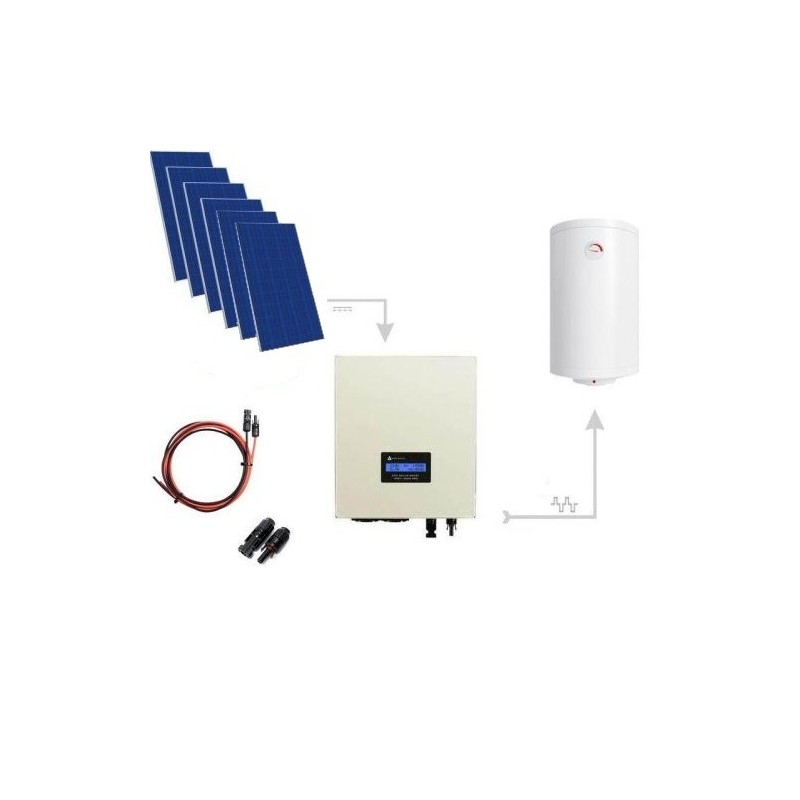 Zestaw Do Grzania Wody CWU 2500W (6xPanel PV + MPPT-3000 PRO Zestaw Do Grzania Wody CWU 2500W (6xPanel PV + MPPT-3000 PRO