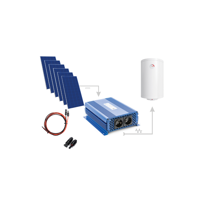 Zestaw Do Grzania Wody CWU 2500W (6 x Panel PV + MPPT-3000) Zestaw Do Grzania Wody CWU 2500W (6 x Panel PV + MPPT-3000)