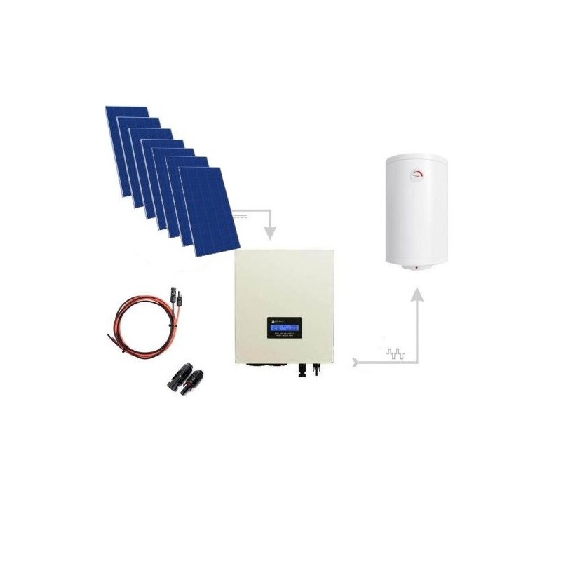 Zestaw Do Grzania Wody CWU 2850W (7xPanel PV + MPPT-3000 PRO Zestaw Do Grzania Wody CWU 2850W (7xPanel PV + MPPT-3000 PRO