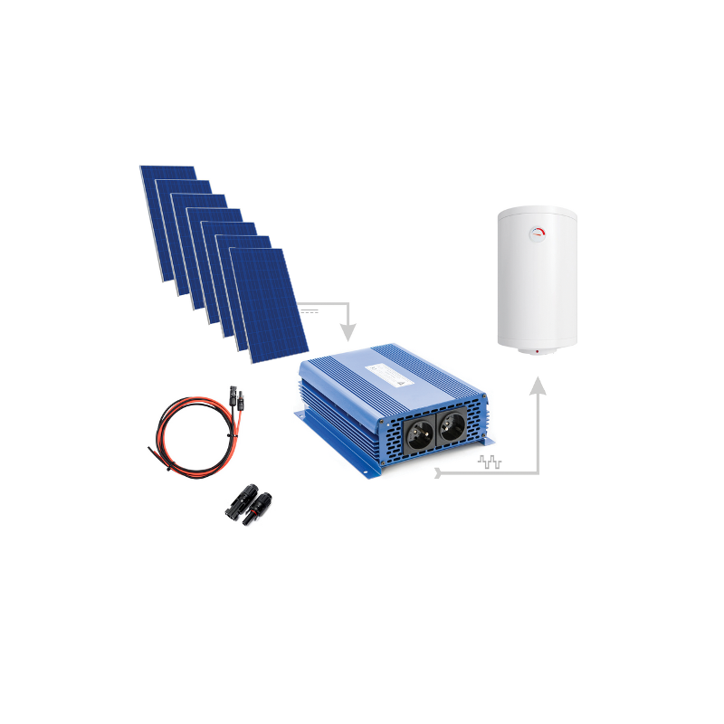 Zestaw Do Grzania Wody CWU 2850W (7 x Panel PV + MPPT-3000) Zestaw Do Grzania Wody CWU 2850W (7 x Panel PV + MPPT-3000)