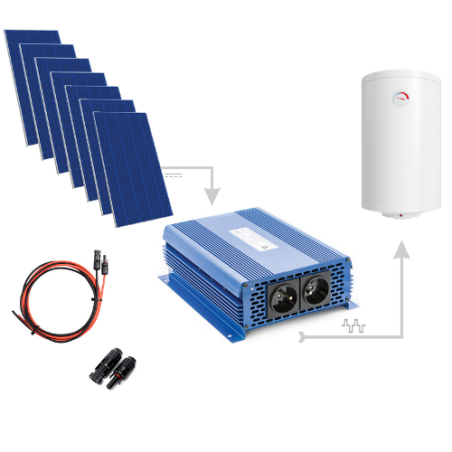 Zestaw Do Grzania Wody CWU 2850W (7 x Panel PV + MPPT-3000)
