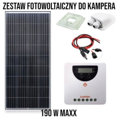 Zestaw Fotowoltaiczny Do Kampera 190W