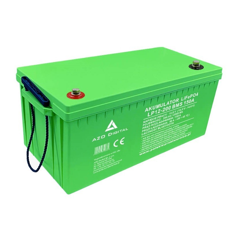Akumulator LiFePO4 LP12-200 200Ah 12V 150A Bluetooth BMS