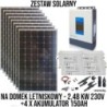 Zestaw solarny na domek letniskowy z akumulatorami 2,48KW