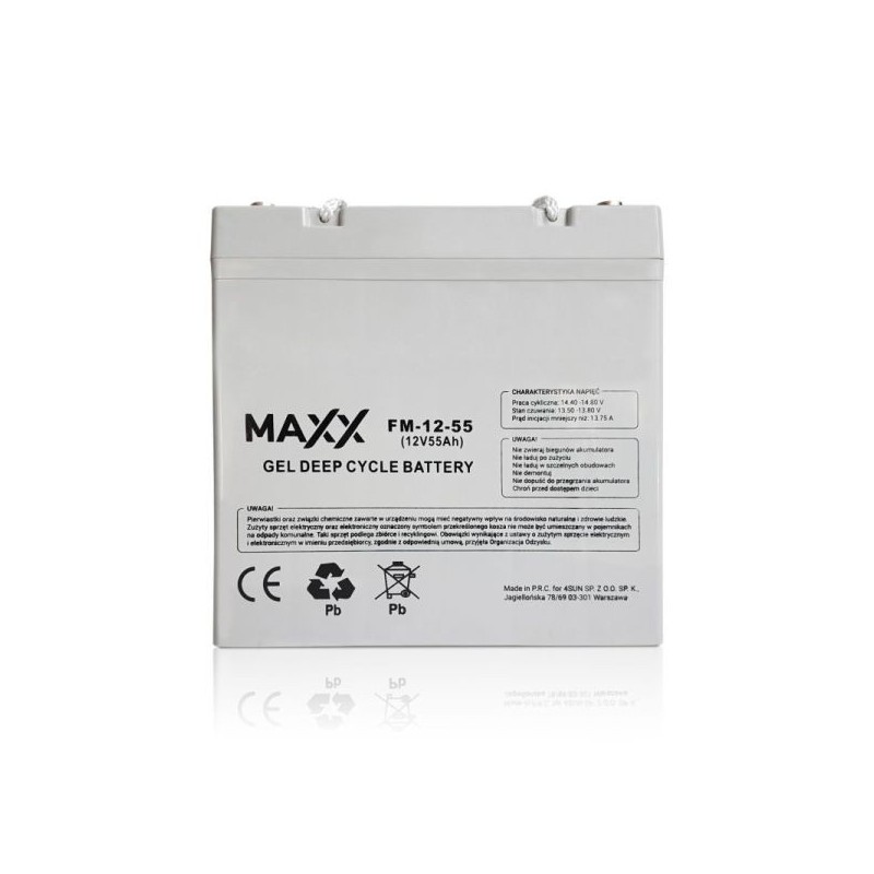 Akumulator żelowy MAXX 12-FM-55 55Ah 12V Akumulator żelowy MAXX 12-FM-55 55Ah 12V