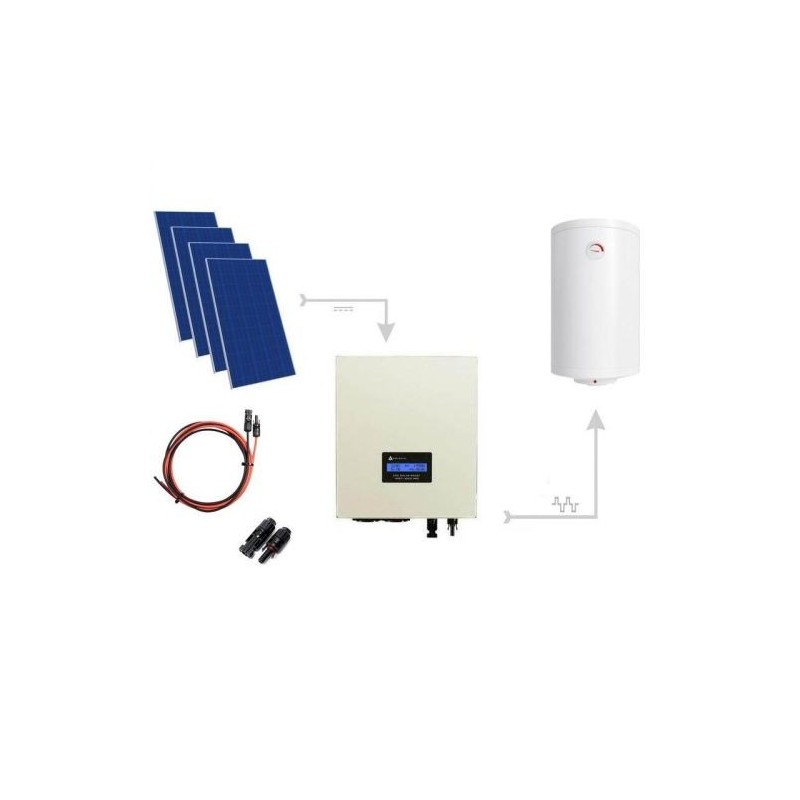 Zestaw Do Grzania Wody CWU 1650W (4xPanel PV + MPPT-3000 PRO Zestaw Do Grzania Wody CWU 1650W (4xPanel PV + MPPT-3000 PRO