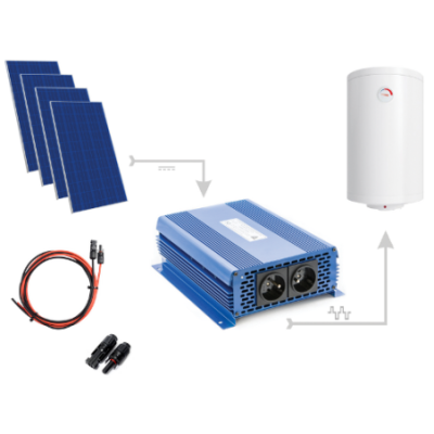 Zestaw Do Grzania Wody CWU 1650W (4xPanel PV + MPPT-3000)