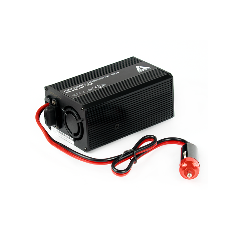 Samochodowa Przetwornica Napięcia 24VDC / 230VAC IPS-400 Samochodowa Przetwornica Napięcia 24VDC / 230VAC IPS-400