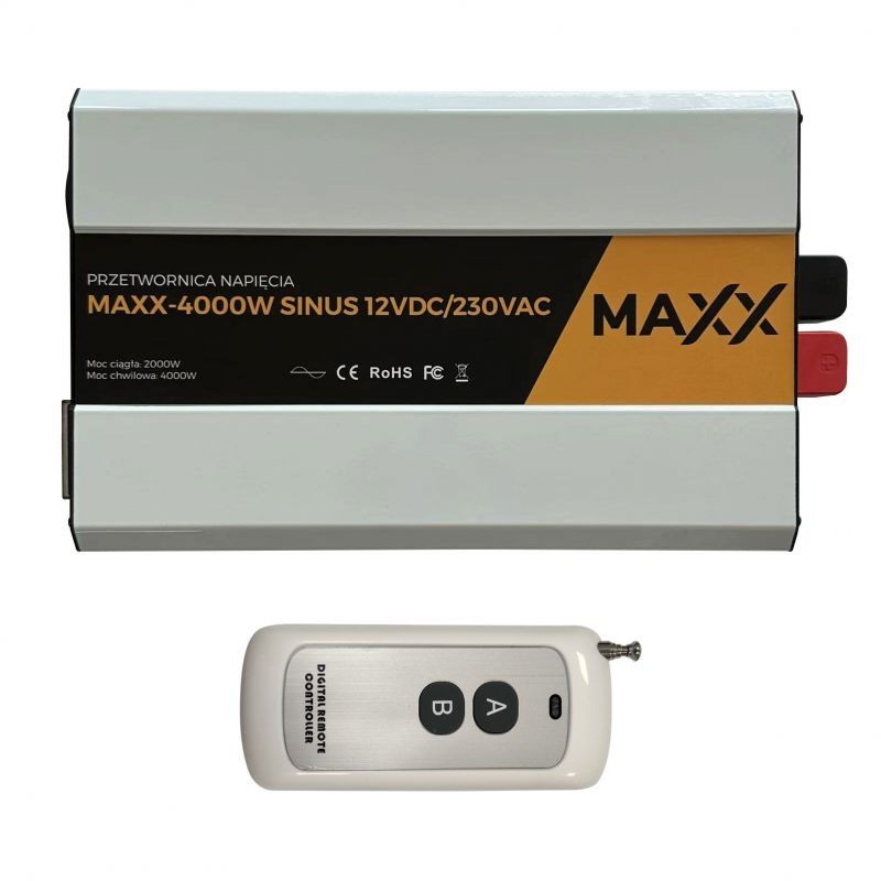Przetwornica Napięcia SINUS MAXX 4000W 12VDC/230VAC Przetwornica Napięcia SINUS MAXX 4000W 12VDC/230VAC
