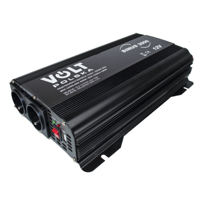 Przetwornica napięcia VOLT 12V / 230V - SINUS 3000 Przetwornica napięcia VOLT 12V / 230V - SINUS 3000