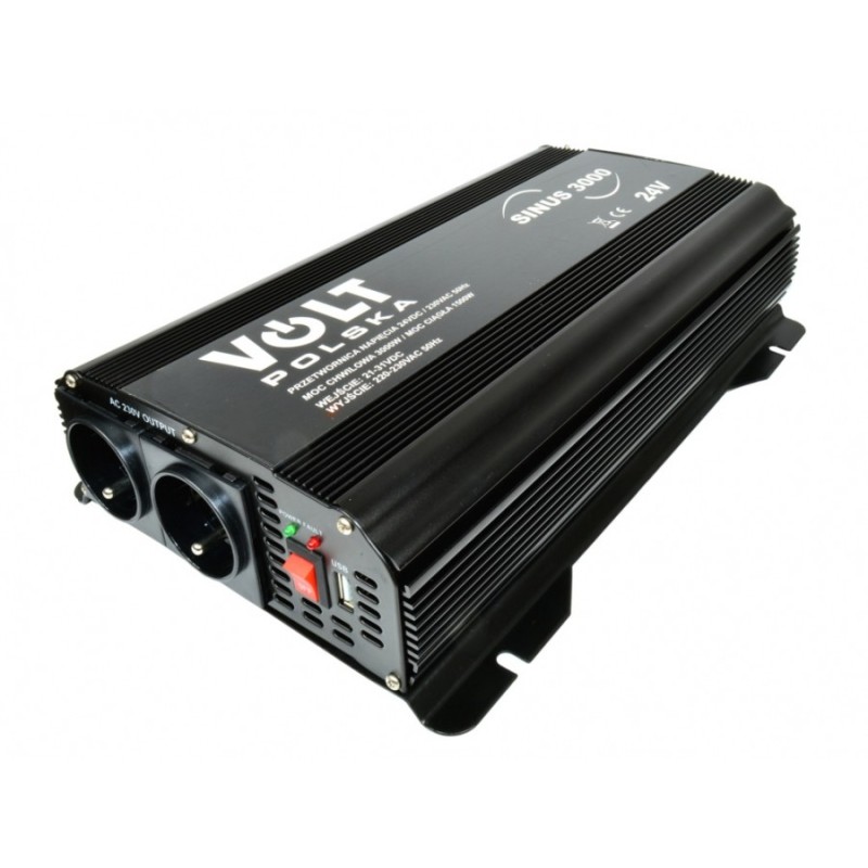 Przetwornica napięcia VOLT 24V / 230V - SINUS 3000 Przetwornica napięcia VOLT 24V / 230V - SINUS 3000
